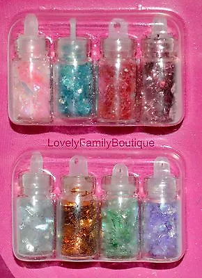 Nail Art Sparkle 8 Colors Bling Shine Dazzling Art For Your Nails Manicure Art • $10.50