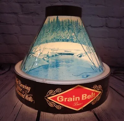 Vintage Grain Belt Beer Hangling Light Pefect Brewing Water From Diamond Wells • $199.97