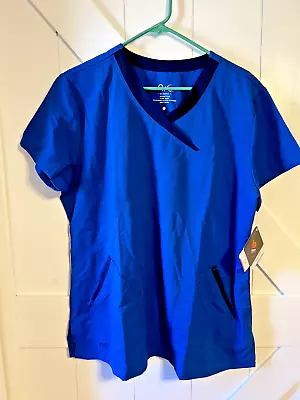 NrG By Barco Womens Blue Scrub Top XL NWT • $9.99