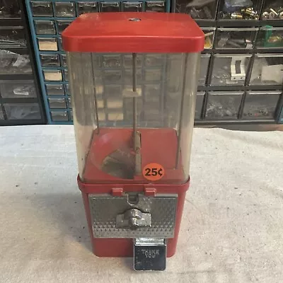 Vintage Red Coin Opreted King Coin Komet 25¢ Loose Candy Or Nut Vending Machine! • $45