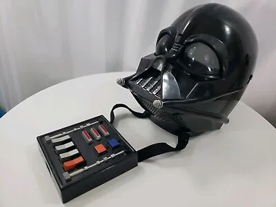 STAR WARS Hasbro Darth Vader Talking Helmet Voice Changer Mask 2004 TESTED WORKS • £19.29
