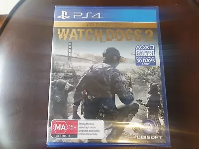 PS4 Watchdogs 2 Gold Edition New & Sealed • $22