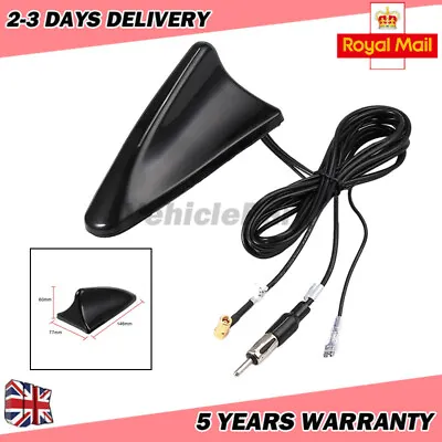 £19.30 • Buy DAB Car Aerial Antenna SMB Adapter AM/FM Shark Fin Roof Mount Aerial For Kenwood
