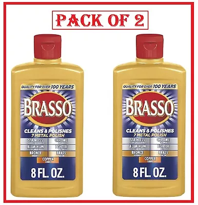 Brasso Multi-Purpose Metal Polish Cream 8 Oz - 2Pk • $16.97