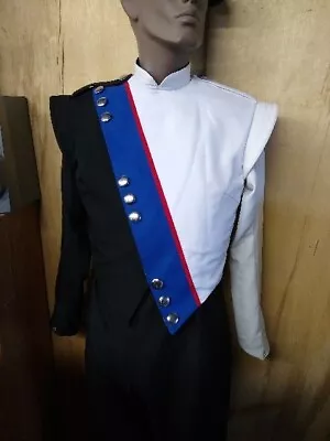 Marching Band Uniform Size 38  Including Black Royal White Jacket & Pants • $69