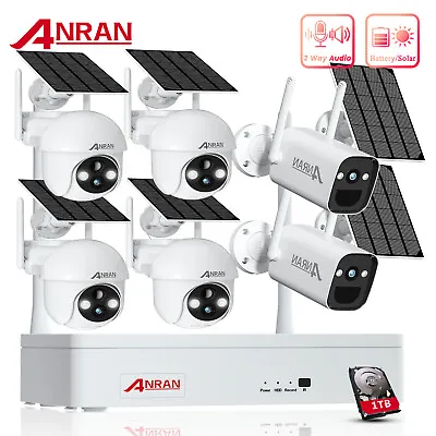 Outdoor Wireless Security Camera System Solar Battery Powered WIFI Audio Camera • $259.99