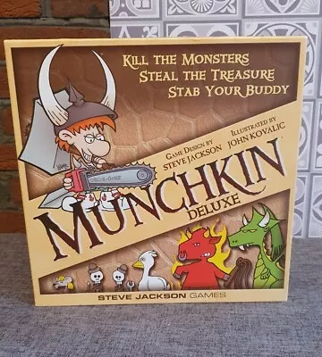 Munchkin Deluxe Edition Board Game Steve Jackson Games - 100% Complete • £27.99