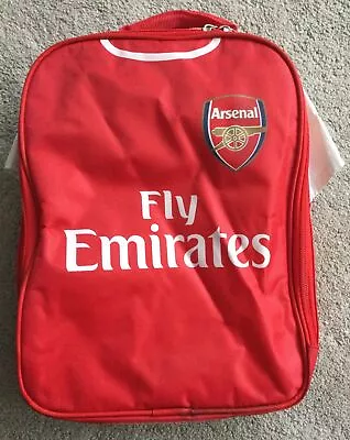 Used Arsenal Fly Emirates  Football Club Lunch Bag - Kit - Excellent Condition • £11