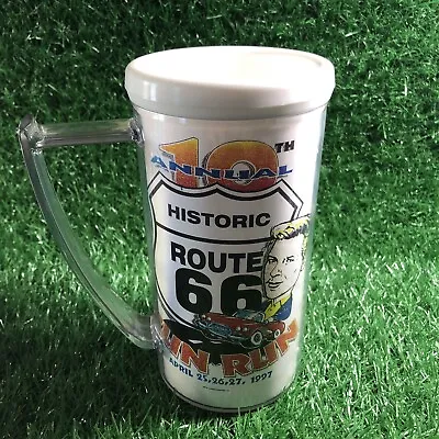 Route 66 Thermal Large Plastic Mug Cup  USA Main Street VTG Arizona Collectors • $17.99