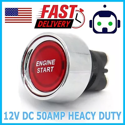 12 Volt DC LED Light Heavy Duty Momentary Push-Button Starter Switch 50 Amps • $8.95