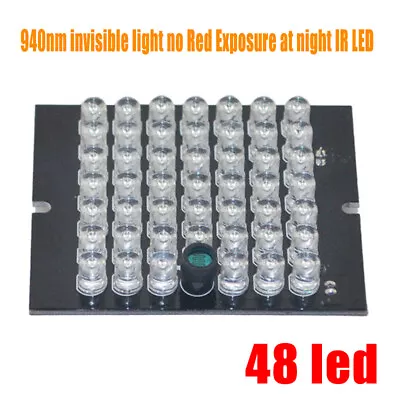 £5.71 • Buy 48 LED Infrared Illuminator Light Board Invisible 940nm CCTV Night Vision Light
