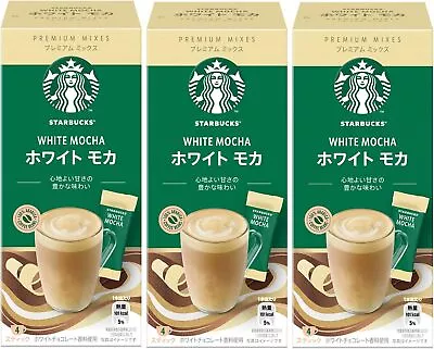 Nestle Starbucks® Premium Mix White Mocha Stick Coffee 4 Sticks X 3 Packs • $36.55