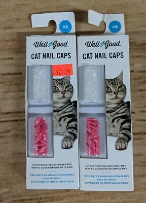 Well&Good Cat Nail Caps XS Extra Small Pink And Clear • $5.99