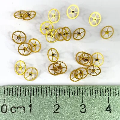 25 Watch Wheels Steampunk Parts 6mm Gears Vintage Watchmaker Lot Altered Art  • $4.98