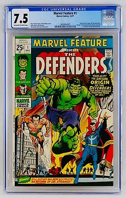 Marvel Feature #1 CGC 7.5 O-W To White Pages First Defenders Appearance 1st Key • $224.99