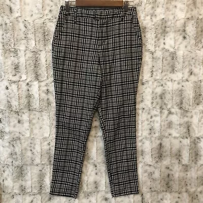 Hot Topic Women's Medium High Rise Black And White Plaid Pants • £20.24