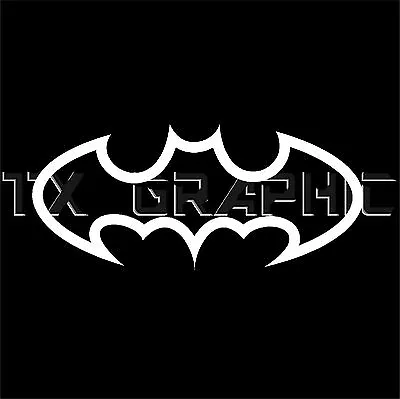 Batman Outline Decal  Vinyl Logo Symbol  Bumper Sticker Window   • $2.45