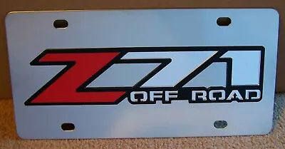 Chevrolet Z71 Off Road Logo Tag Stainless Steel Chrome Vanity License Plate • $39.95