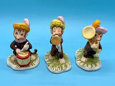 RARE Lefton Monkey Band Bisque Figures - Set Of 3 - EUC! • $96.95