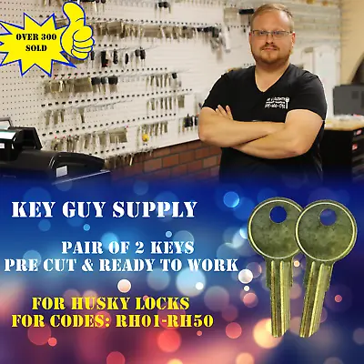 RH1-RH50. Pair Of New Keys For Husky Truck Tool Boxes Cut To You Code. Locksmith • $10.89