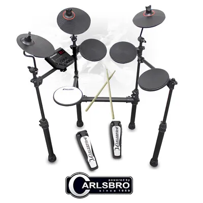 £245 • Buy Carlsbro CSD100 R Electronic Drum Kit 7 Piece Digital Set Compact Foldable