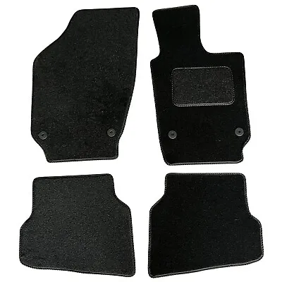 Fits Volkswagen Polo 2009-2018 Tailored Carpet Car Mats Black 4pcs Floor Mats • £11.99