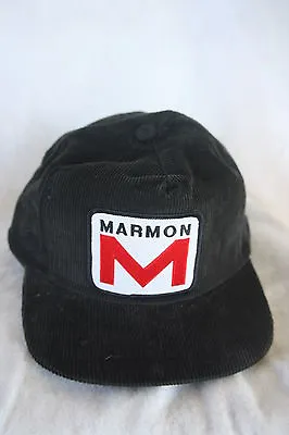 MARMON TRUCKERS HAT WITH PATCH ADJUSTABLE SNAP SIZING Color BLACK • $19.75