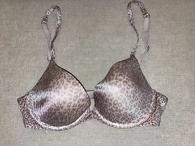 Victorias Secret Sz 34B Biofit Bra Demi Uplift Leopard • $22