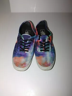 VANS OF THE Wall Unisex Lace-up Loafers Colorful Men 8.5 Woman 10 Pre-owned  • $21.99