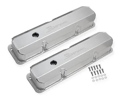 Sniper Fabricated Aluminum Valve Cover Pair Silver For 1958-76 Ford 332-428 FE • $125.97