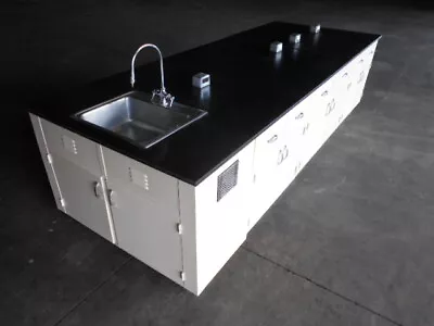 USED AND GORGEOUS Laboratory Island With Sink COMPLETE 12 Feet By 54 Inches • $5900