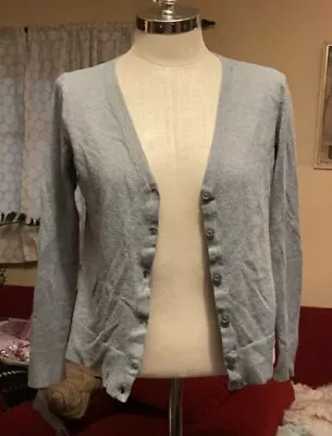 Merona Gray Long Sleeved Cardigan Women's Medium • $9.90