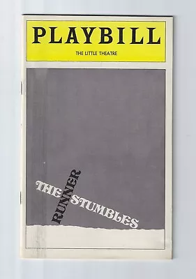 Original Playbill 1978 The Runner Stumbles The Little Theatre • $5.99