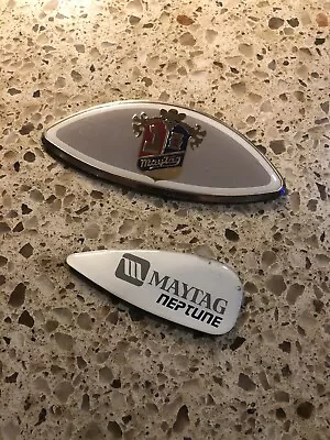 OEM Maytag Neptune Washing Machine Badge Set Replacement Removed From MAH7500AWW • $9.99