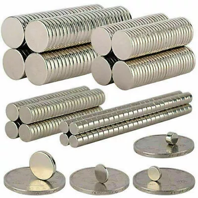 1-500Pcs N35/N50/N52 Super Strong Round Disc Magnets Rare Earth Neodymium Magnet • $5.82