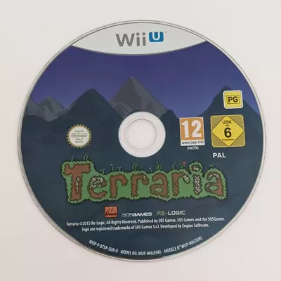 Genuine Authentic Nintendo Wii U Game Terraria PAL AUS Disc Only Free Shipping! • $14.98