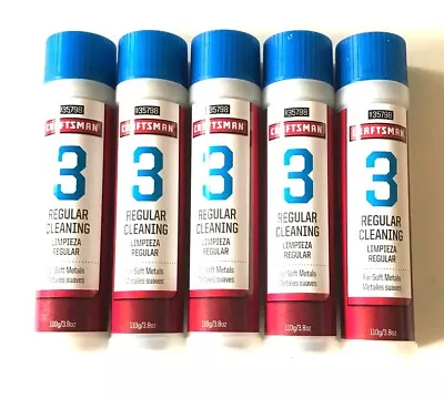 5 Tubes Craftsman Polishing Compound #3 Soft Metals Jewelers Rouge Brass Copper • $18.99