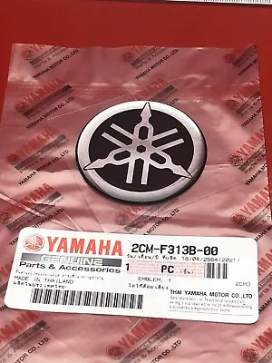 50mm Tuning Fork New Genuine YAMAHA Gel Resin Badge Emblem Decal 2CM-F313B-00 • £7.95