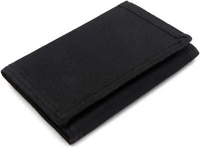 RFID Wallet Camouflage Nylon Trifold Wallets For MenMini Black  • $13.77