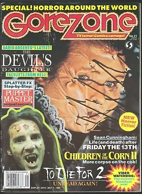 $8 • Buy Gorezone # 21 Magazine Horror Puppet Master Devil's Daughter Sean Cunningham