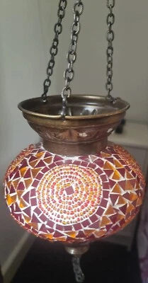 £19.99 • Buy Turkish Moroccan Mosaic Ceiling Hanging Pendant Light Fixture Lamp Lantern