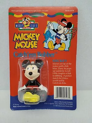 Vintage Zebco Mickey Mouse Catch'em Bobber Original Package Great Condition 1997 • $9.99