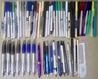 Lot (58) Vtg Advertising Ball Point Pens Pencils Hotel Motel Inn Resort Lodging • $14.99