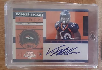 Von Miller 2011 Panini Playoff Contenders Auto Rookie Card RC Broncos!!! • $65