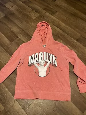 $15.99 • Buy Marilyn Monroe “ Marilyn” Hoodies Sweatshirt M (7-9) Women’s Coral