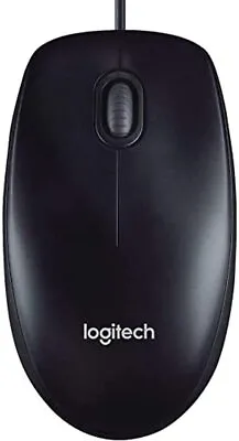 $13.75 • Buy Logitech Corded Mouse M90 Black Wired USB Optical Tracking