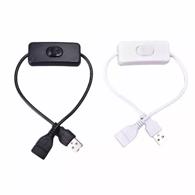 $4.37 • Buy 28cm USB Cable With Switch ON/OFF Cable Extension Toggle For USB Lamp USB Fan;