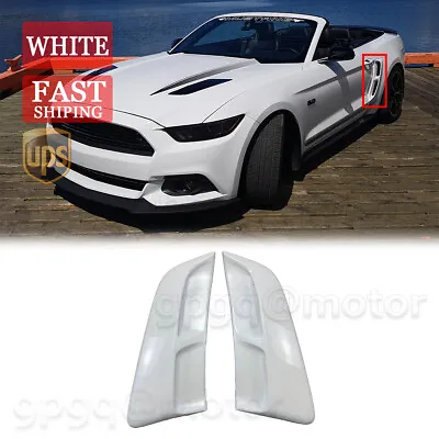 For Ford Mustang 2015-2023 V3 White 2x Rear Fender Panel Side Body Flare Scoops • $76.99