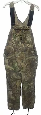 Liberty Overalls Mens 36 38 Brown Realtree Camo Carpenter Bib Outdoors Hunting • $39.99