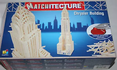 Matchitecture Model Art Craft Chrysler Building Kit Wood Construction Matchstick • $28.99